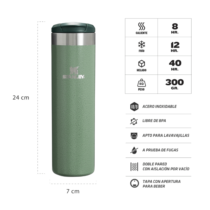 Botella Térmica Stanley Aerolight Verde | 591 ml