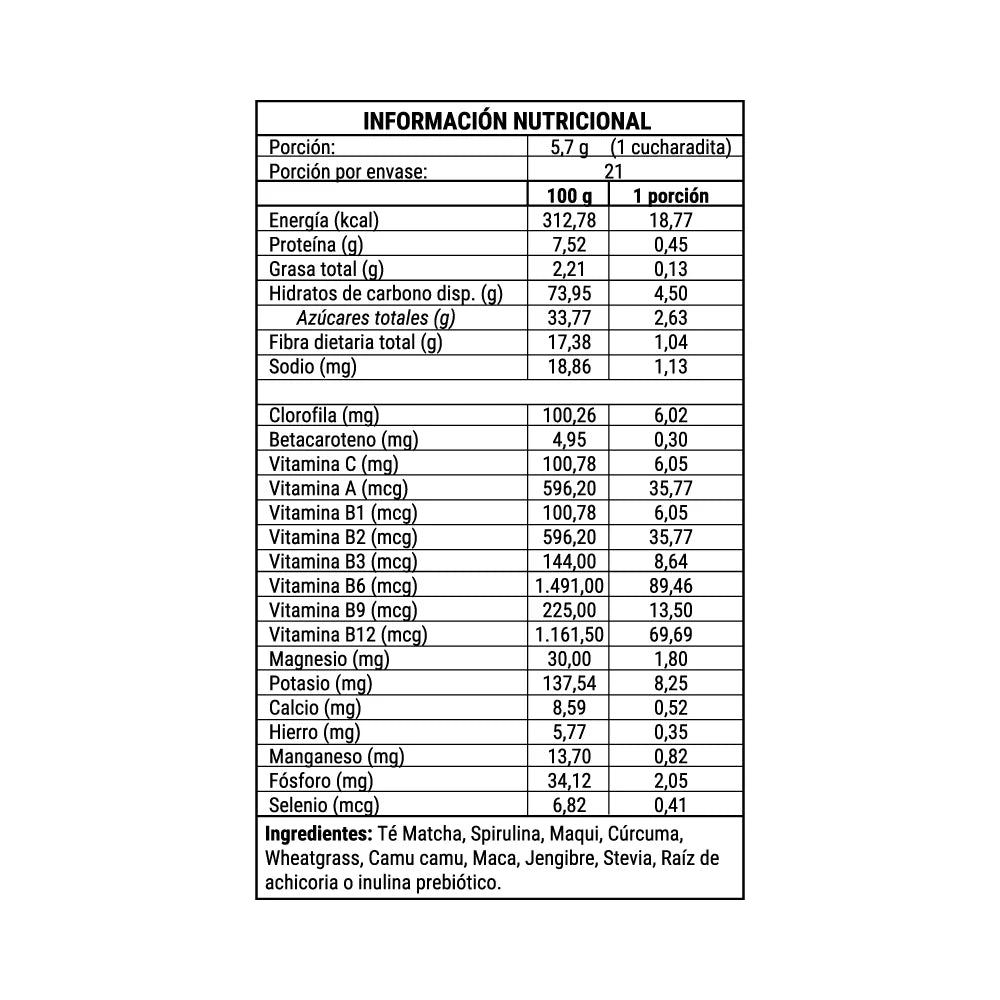 Greens Powder 120 gramos - NewPharma