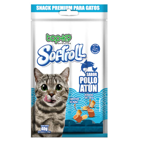 Snack SoftRoll Sabor Pollo y Atún (Gato)