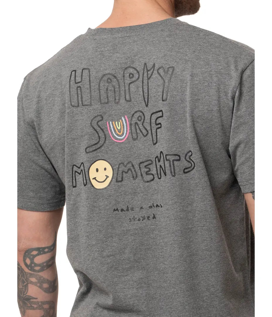 Polera Smile Hombre Charcoal