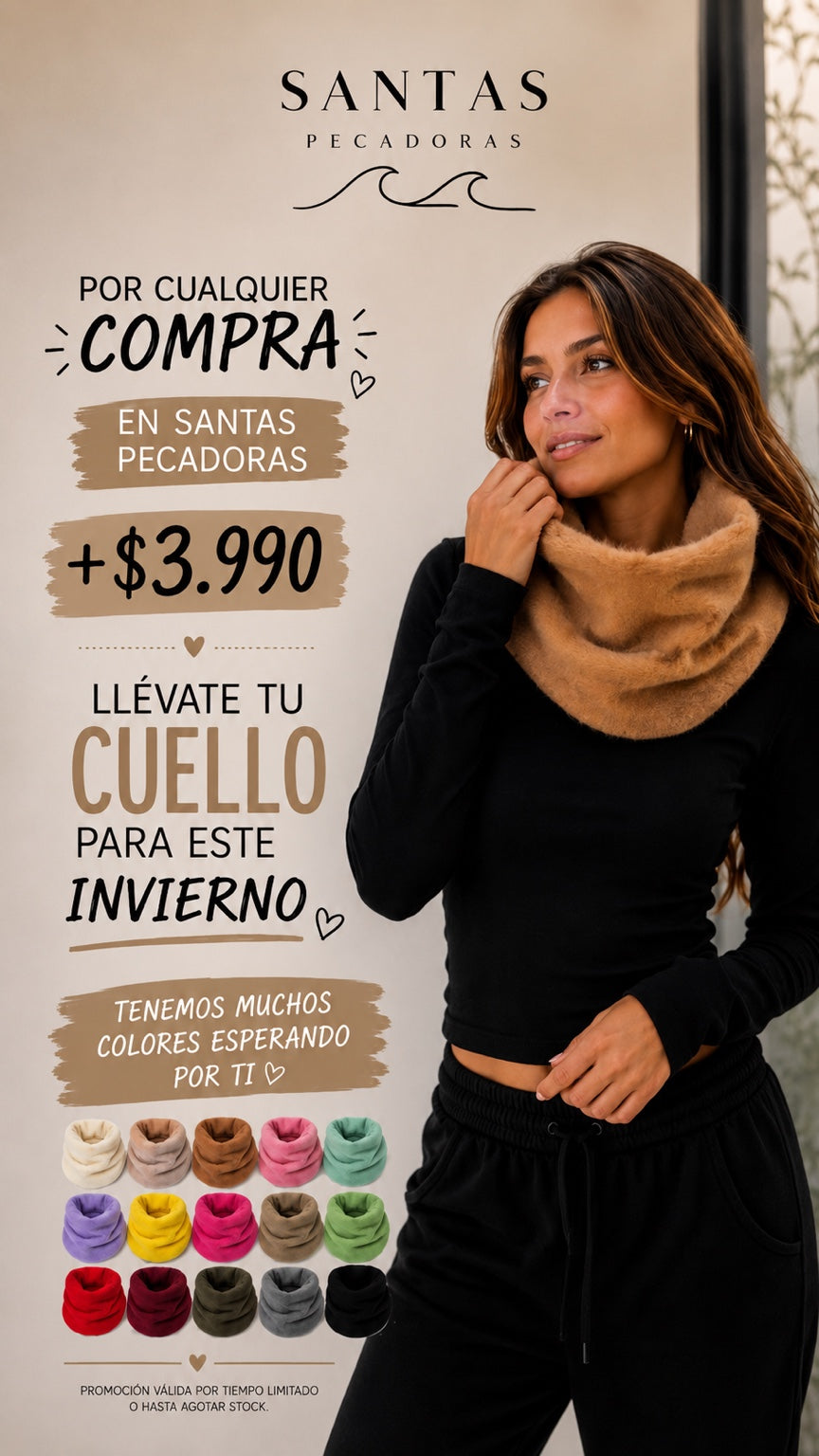Abrígate con estilo: descubre los cuellos de invierno de Santas Pecadoras