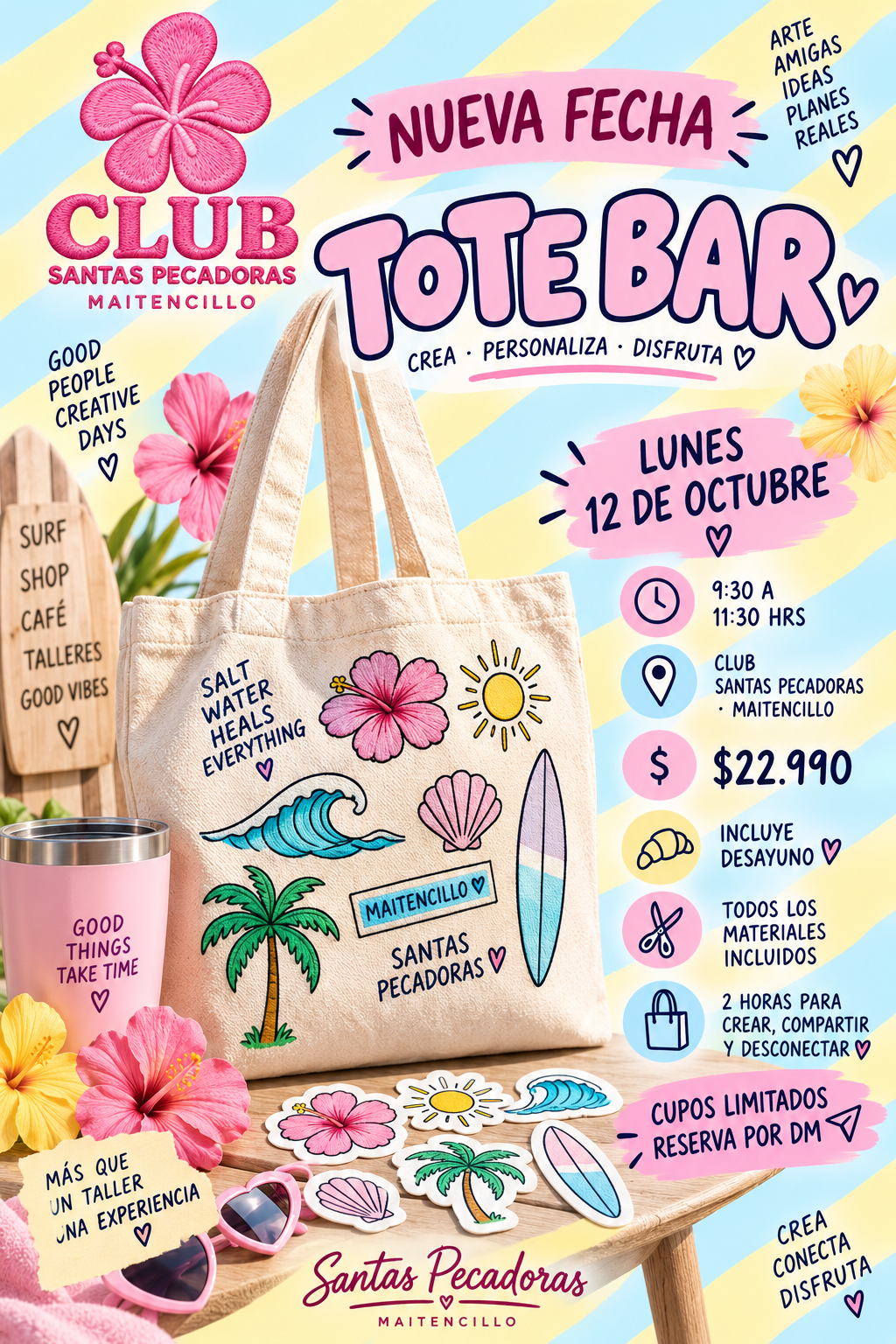 🌸 NUEVA FECHA TOTE BAR 🌸 12 OCTUBRE