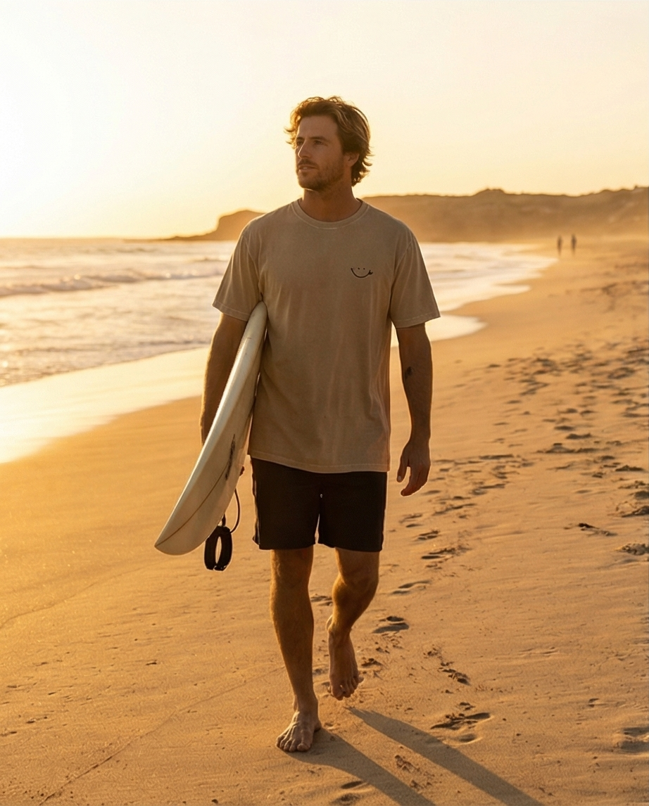Polera Acid Santas Pecadoras Tabla de Surf unisex