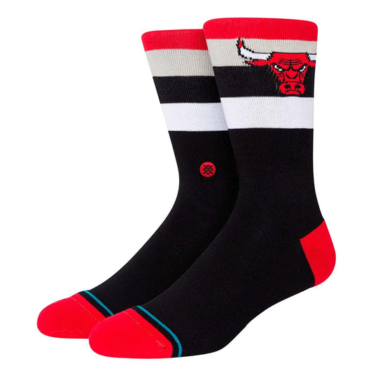Stance Sock Bulls Crew Black Red