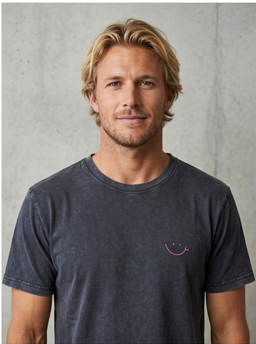 POLERA SP ACID AZUL - SMILE ROSA