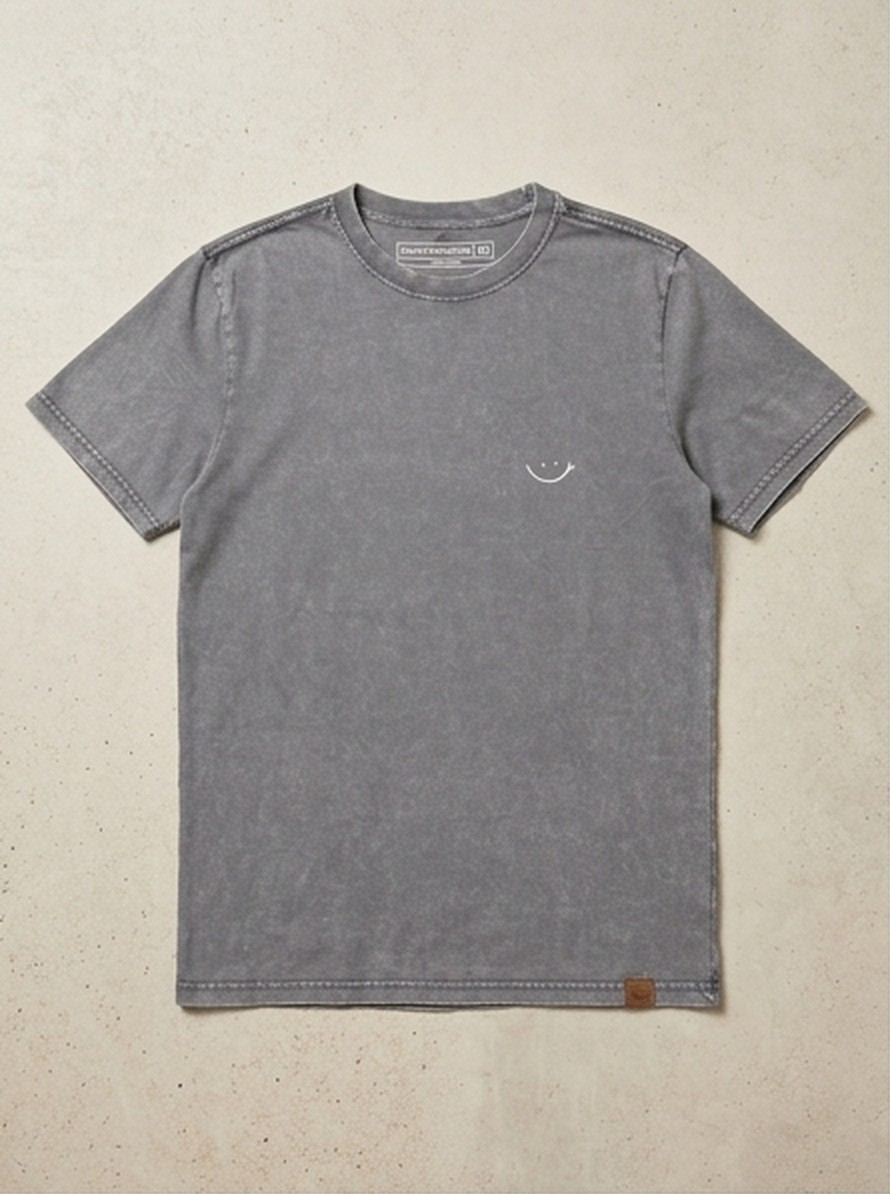 POLERA SP ACID GRIS - SMILE BLANCO