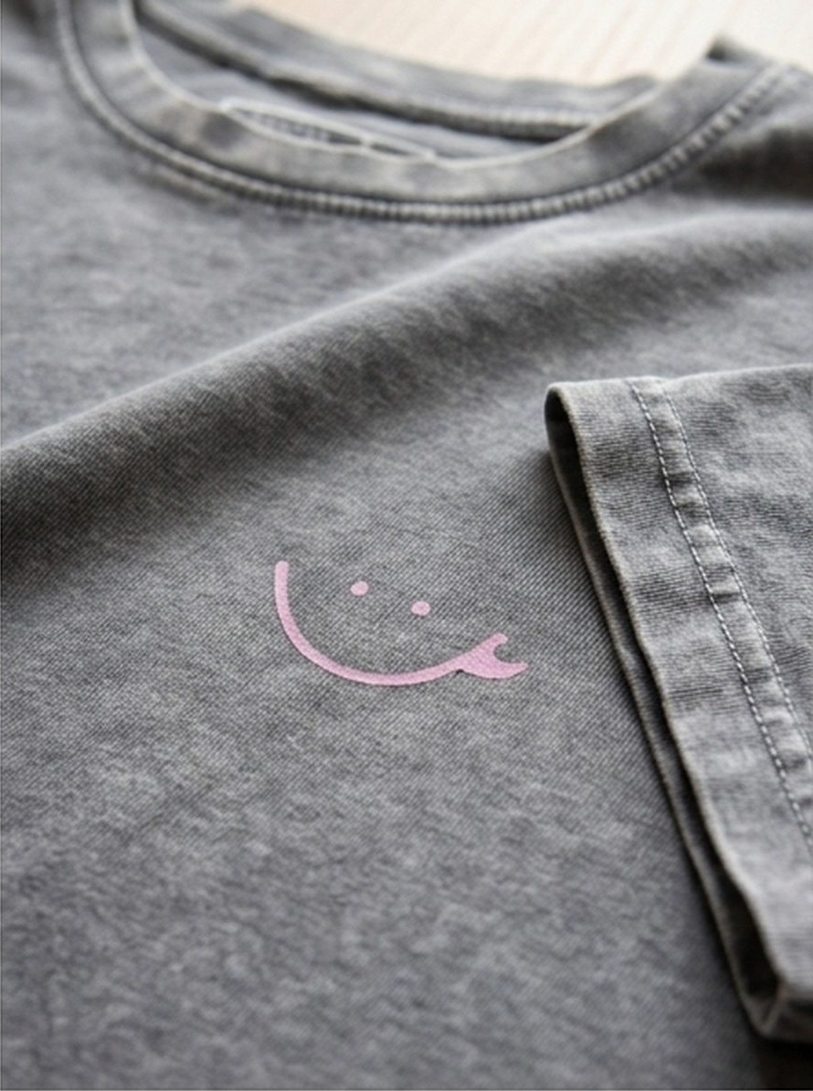 POLERA SP ACID GRIS - SMILE ROSA