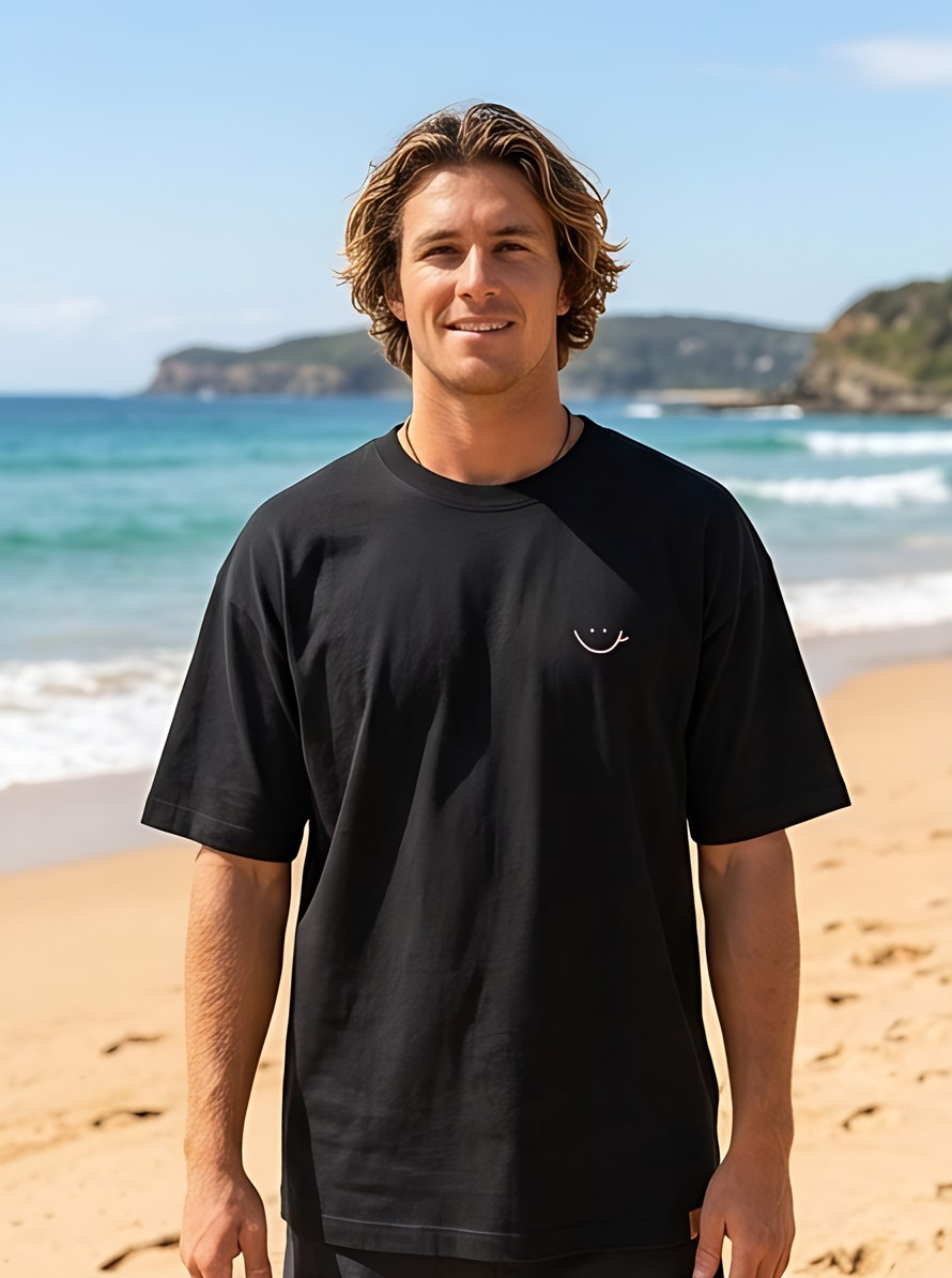 POLERA SP NEGRO - SMILE ROSA