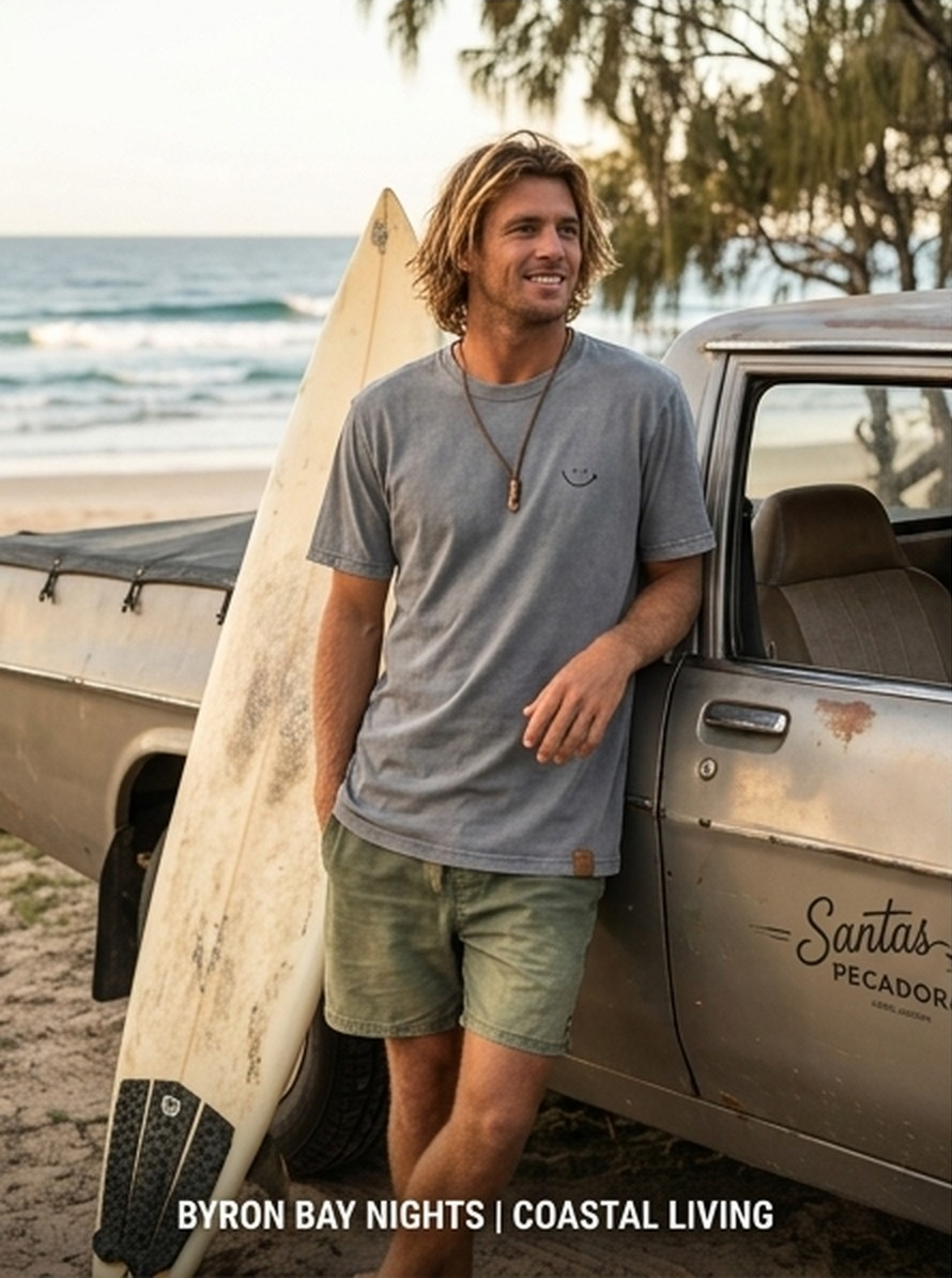 POLERA SP ACID GRIS - SMILE NEGRO