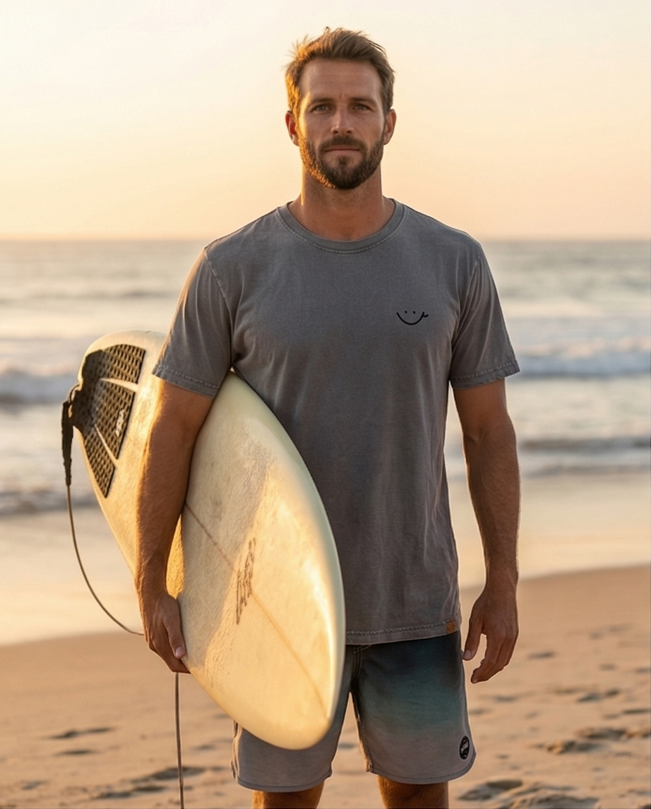 Polera Acid Santas Pecadoras Tabla de Surf unisex