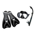 Set Mascara Snorkel Aleta Ist Negro
