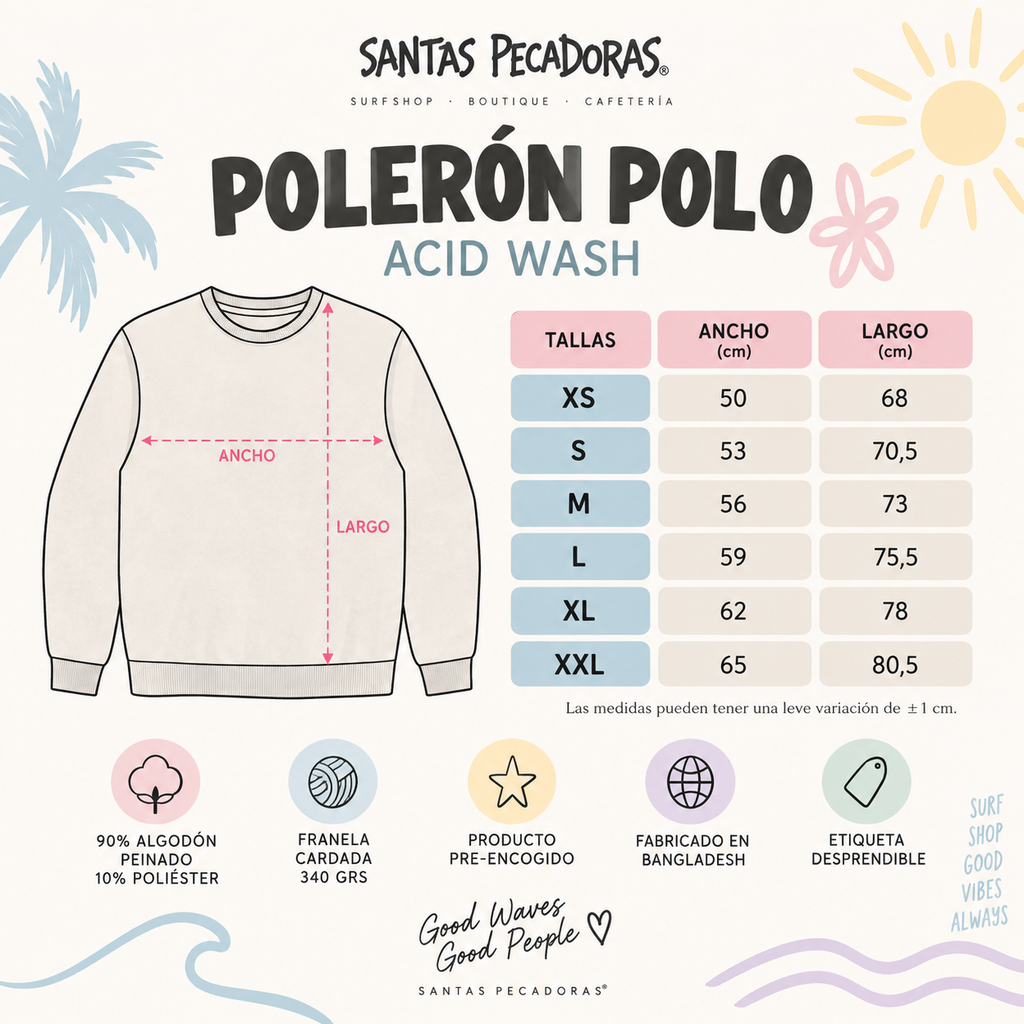 POLERON POLO SP ACID NEGRO – SURF TOYOTA