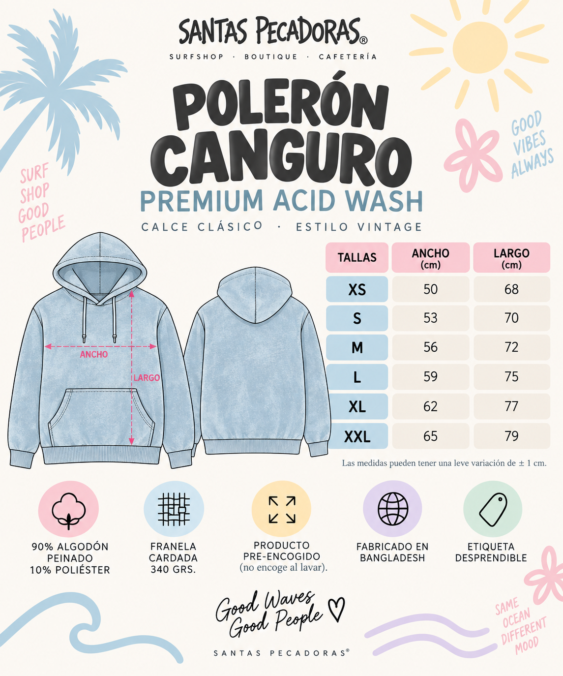 POLERON GORRO SP ACID BEIGE – PERRO YOGA