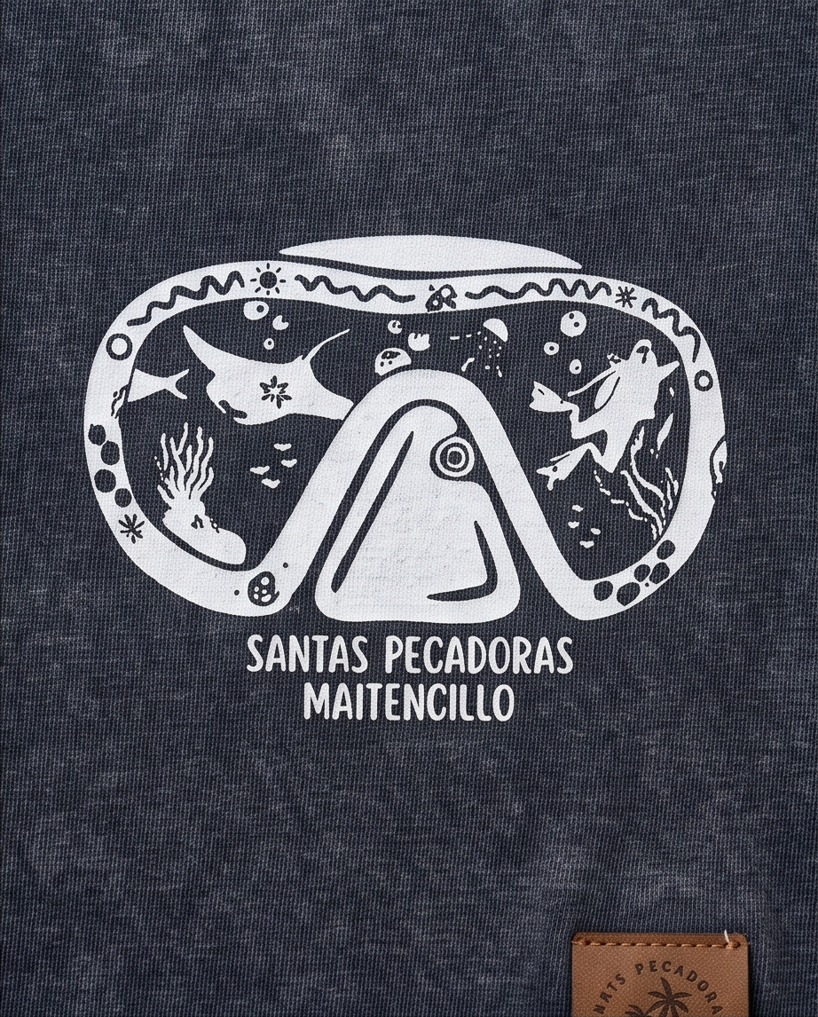 POLERA CROP SP ACID NEGRO - BUCEO
