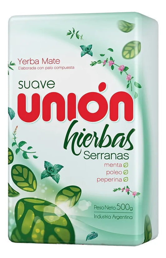 Yerba Mate Unión Hierbas Serranas X500g