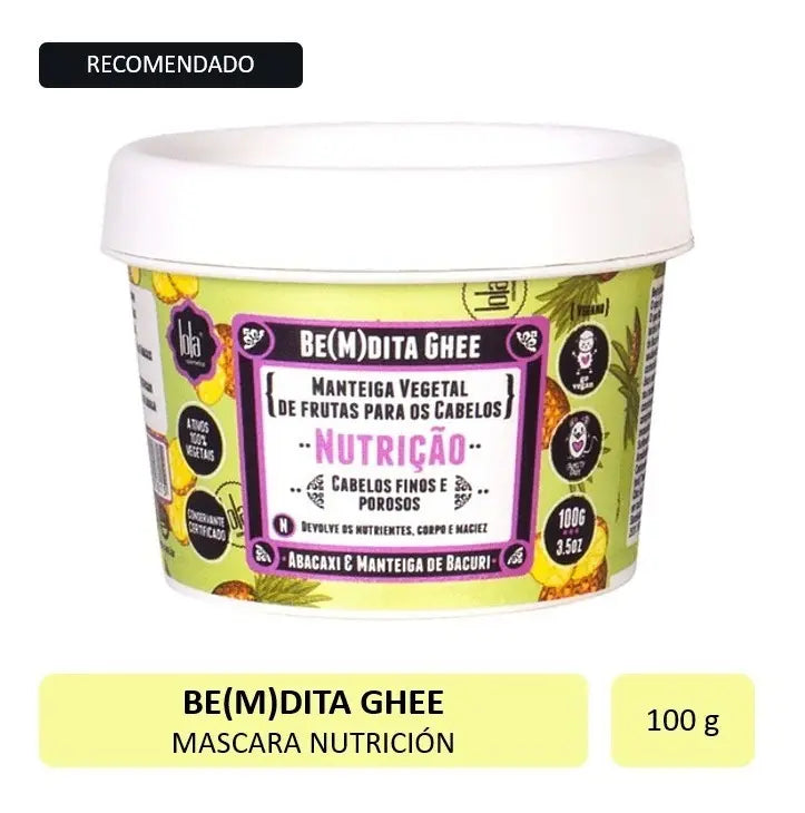 Bem Dita Ghee Mascarilla Nutritiva de Piña 100g Lola Cosmetics