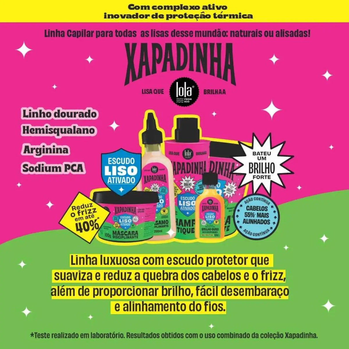 Máscara Capilar Disciplinante Lola Cosmetics Xapadinha 100g