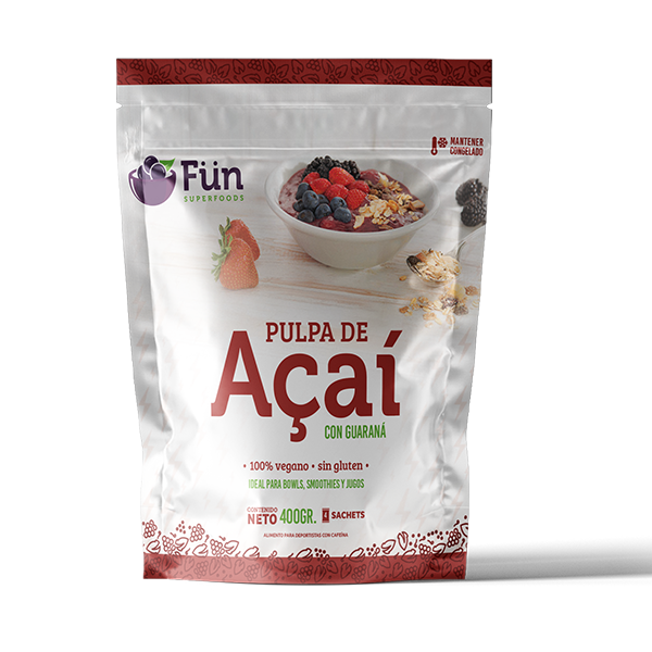 Pulpa de açaí con guaraná