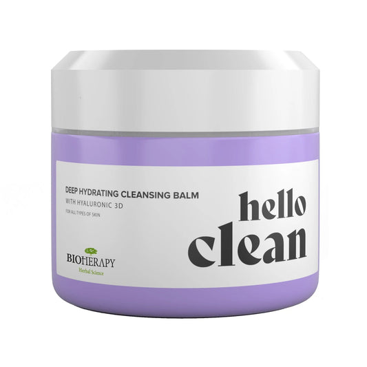 Hello Clean, Bálsamo Limpiador y Removedor de Maquillaje Hidratante con Ácido Hialurónico 3D Bioherapy