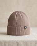 Daily Rib Heart Beanie Roxy taupe rosa