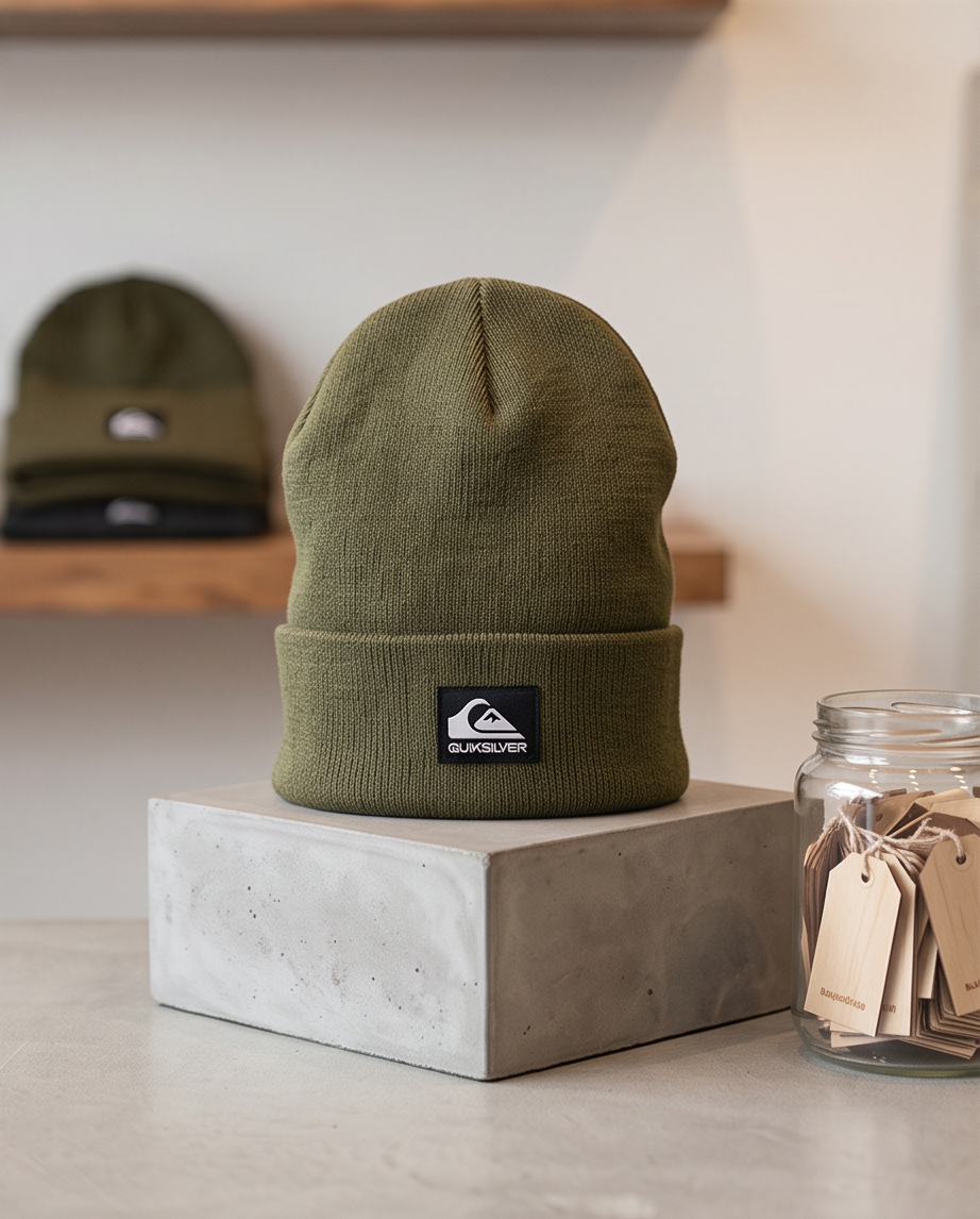 Core Rib Beanie Quiksilver verde militar