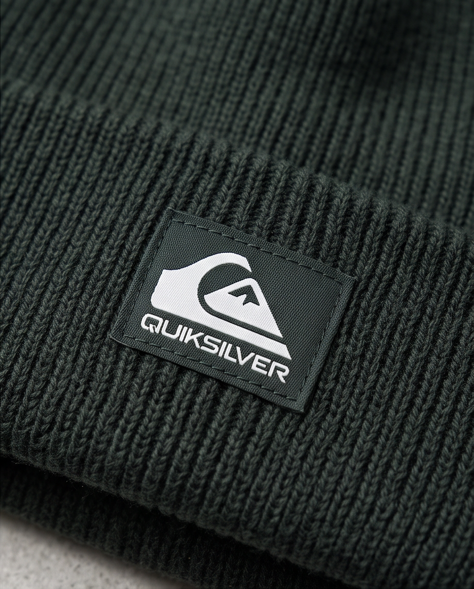 Core Rib Beanie Quiksilver gris oscuro