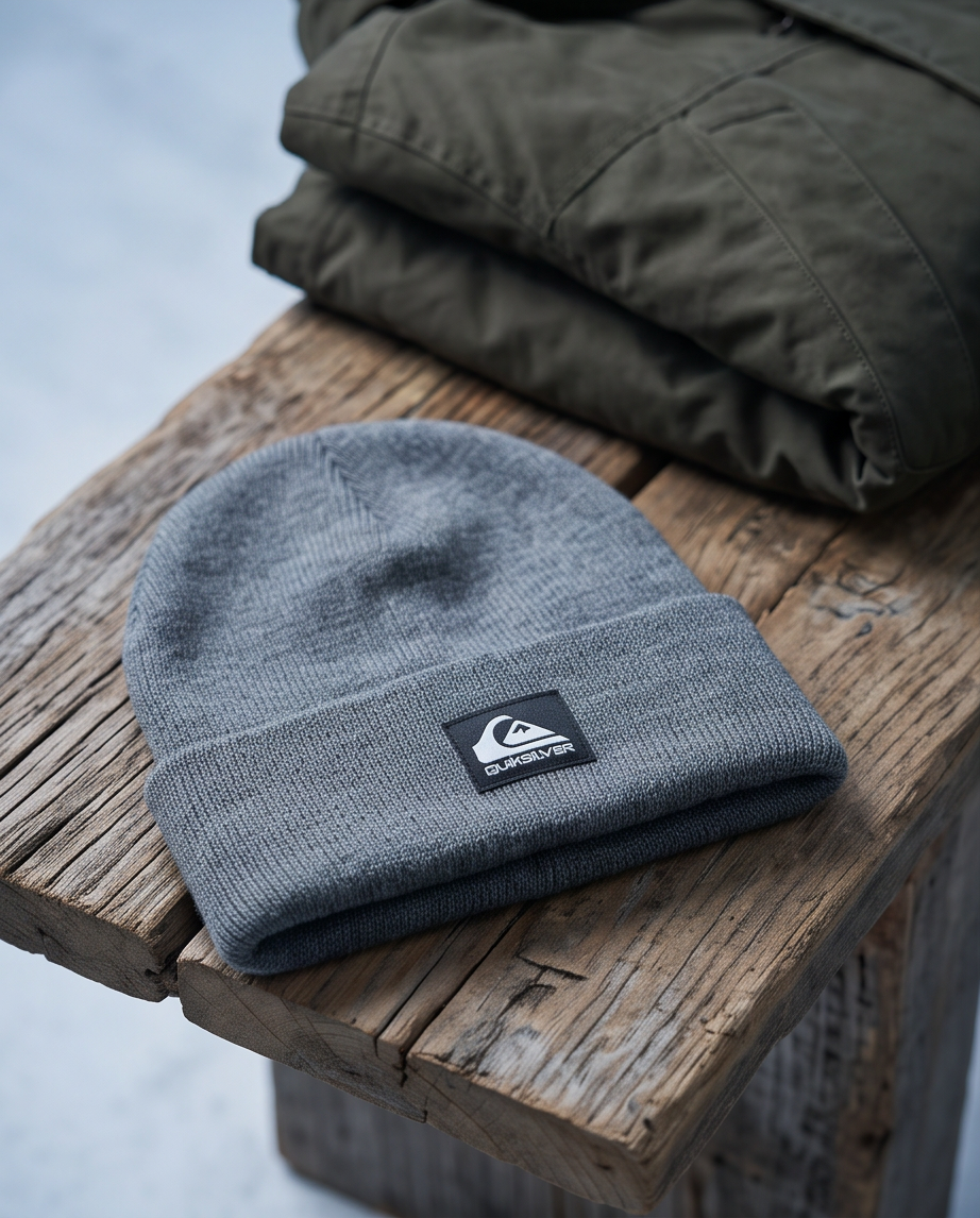 Core Rib Beanie Quiksilver gris