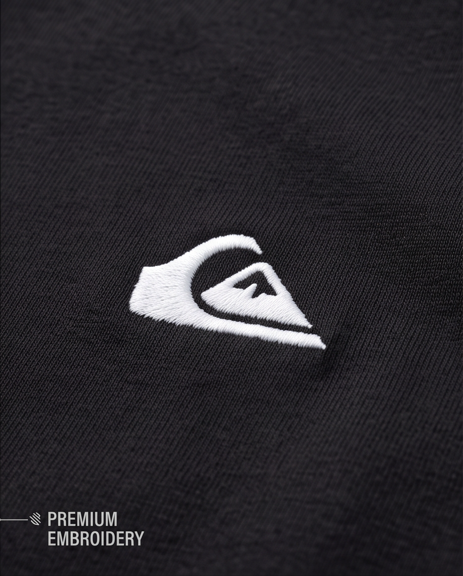 Black Quiksilver Logo Lateral
