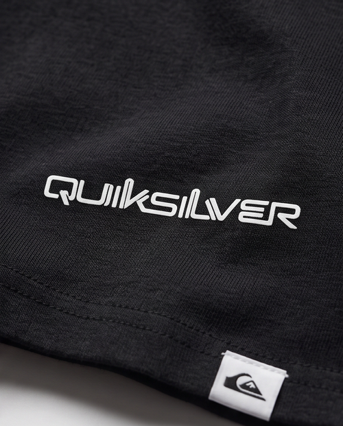 Black Quiksilver Logo Blanco