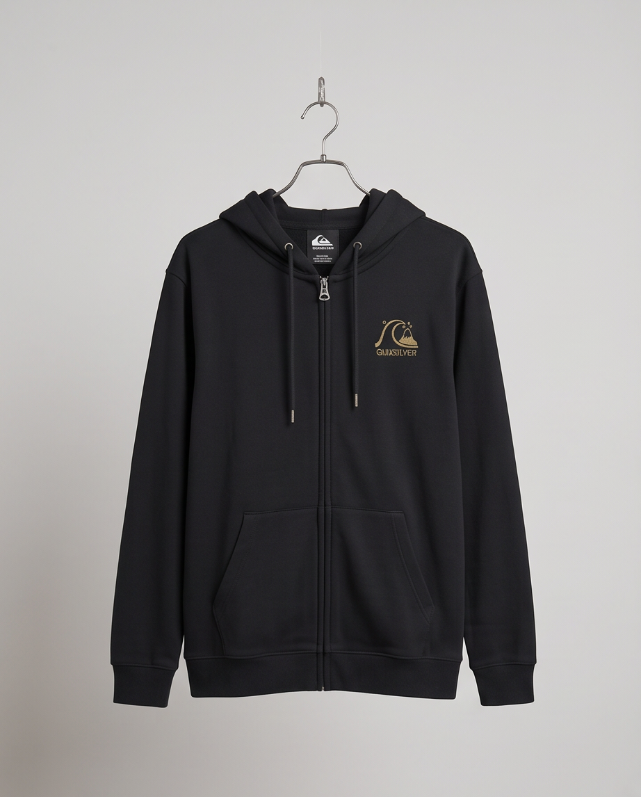 Chillwave Zip Hoddie NEGRO