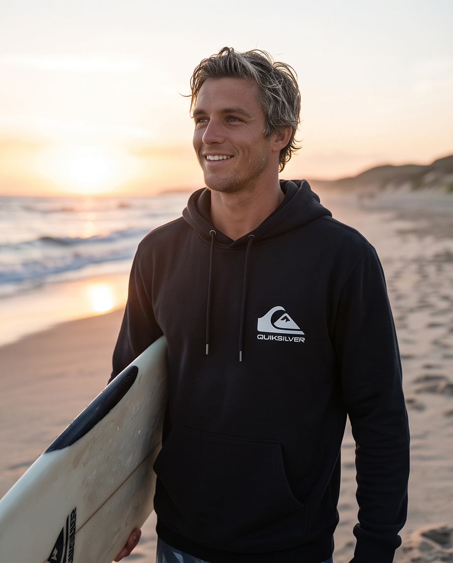 Black Quiksilver Poleron