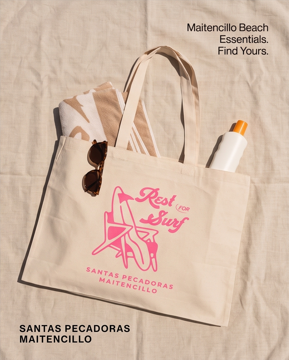 Tote Bag Santas Pecadoras – Algodón Orgánico playa