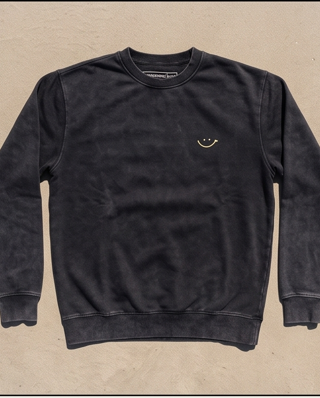 POLERON POLO SP ACID NEGRO – SMILE AMARILLO
