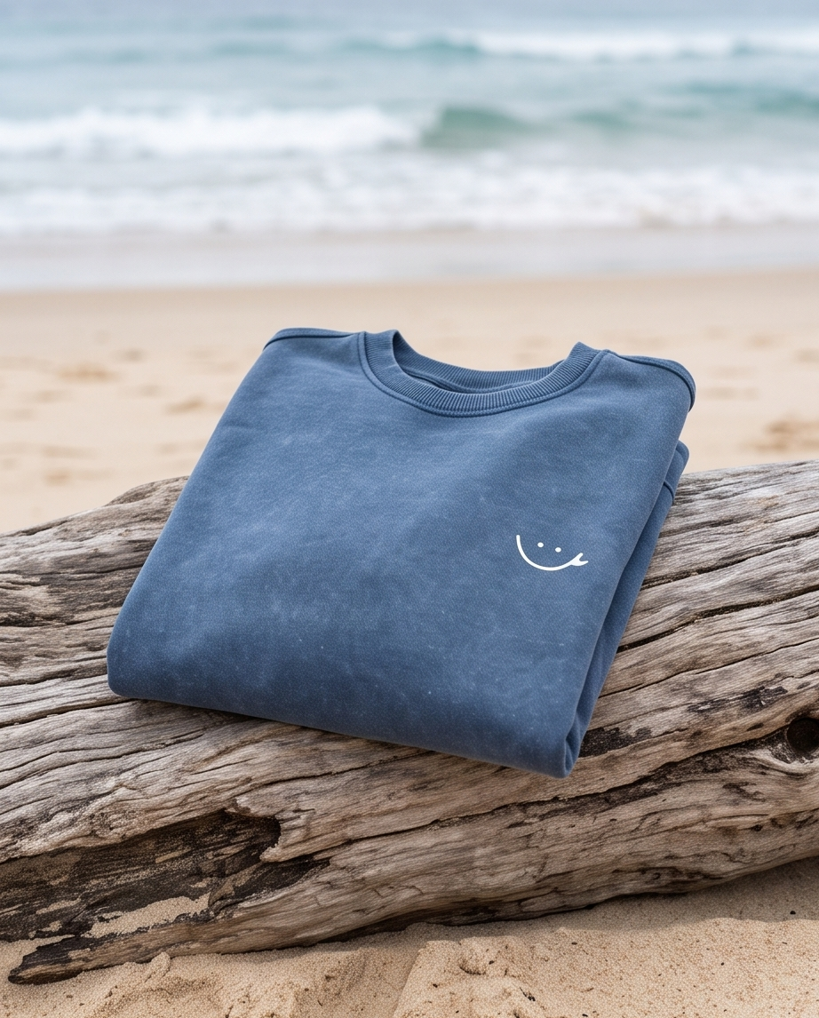 POLERON POLO SP ACID AZUL – SMILE BLANCO