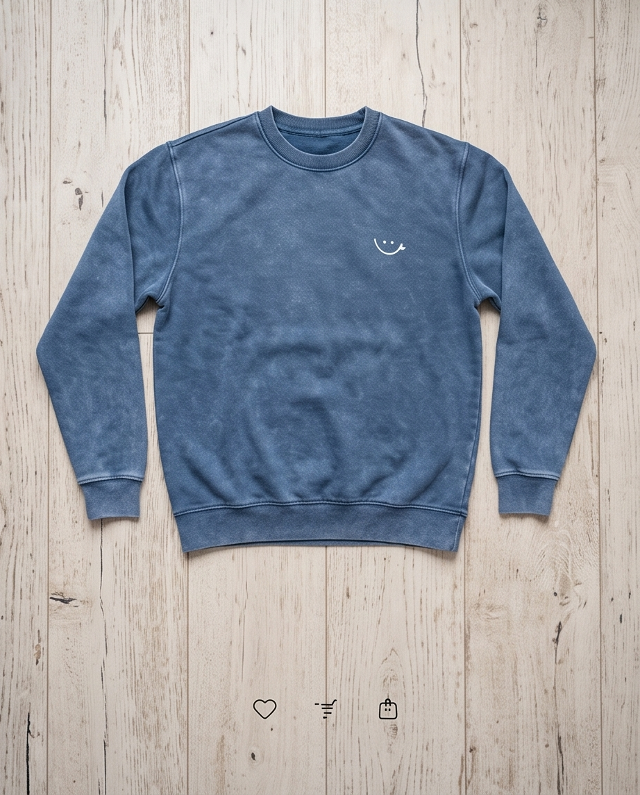 POLERON POLO SP ACID AZUL – SMILE BLANCO