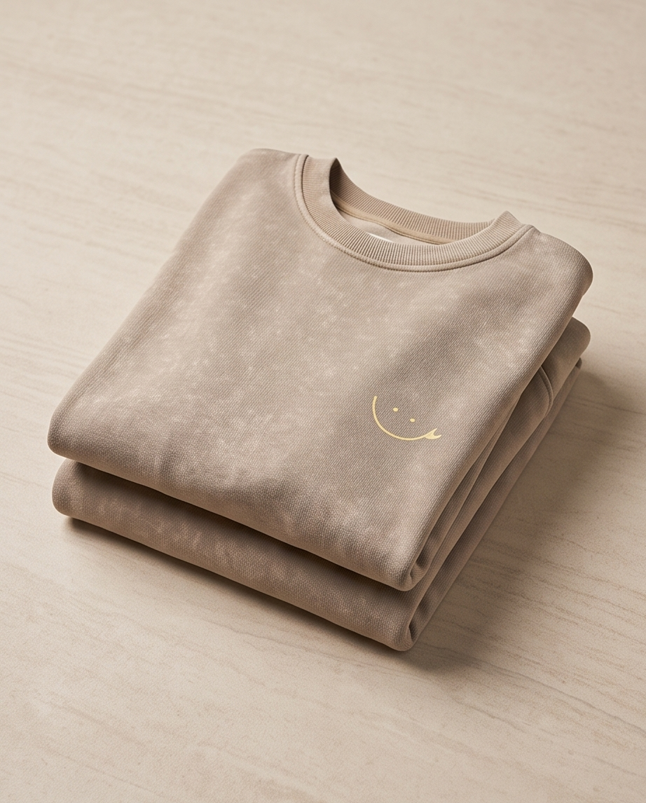 POLERON POLO SP ACID BEIGE – SMILE AMARILLO