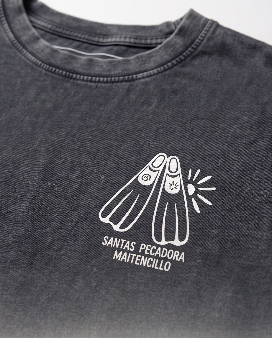POLERA CROP SP ACID NEGRO - ALETAS