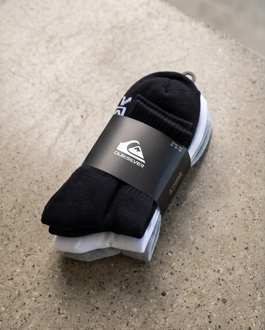 Calcetines Quiksilver Low – Pack 3