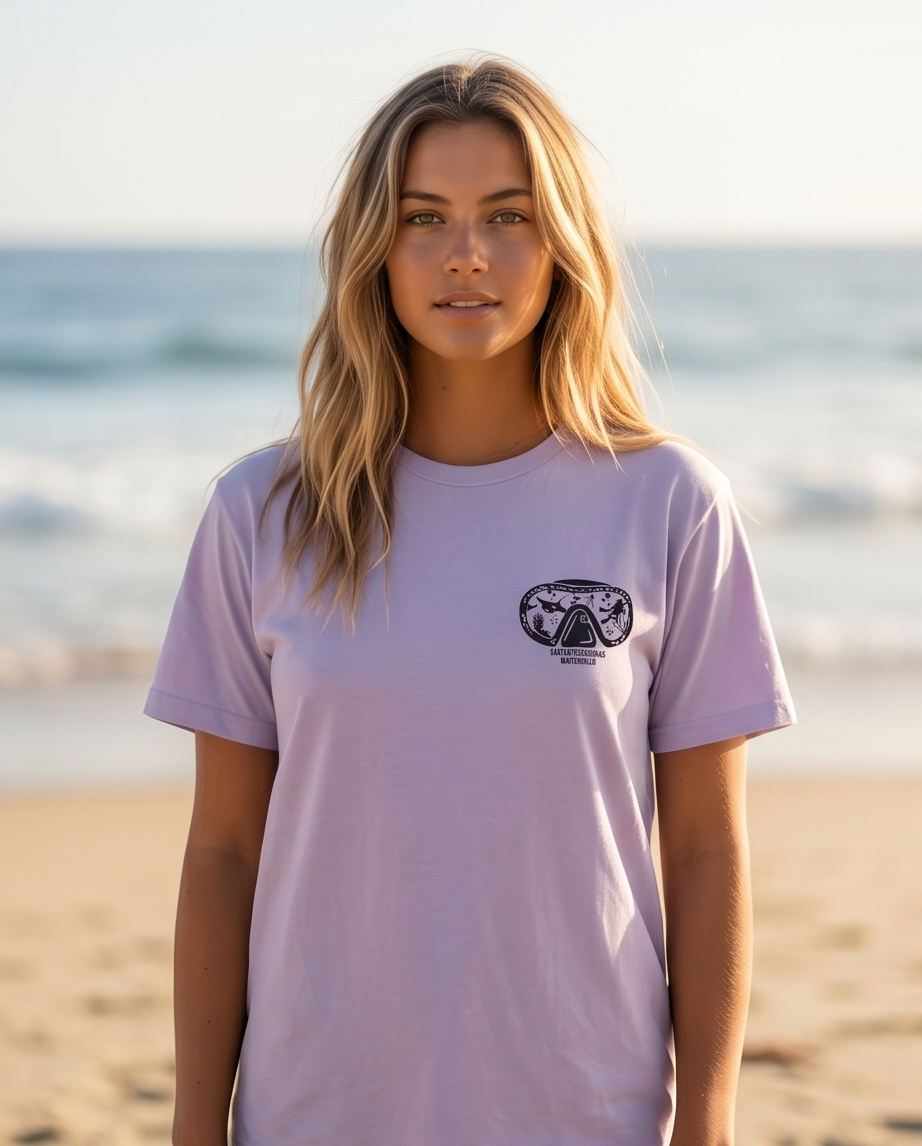 Polera Acid Santas Pecadoras Sirena Gris (Copia)