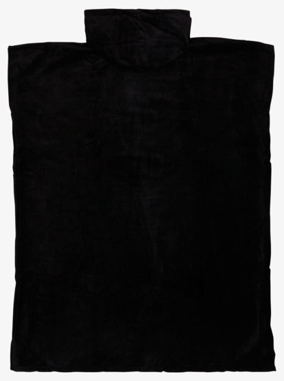 Poncho-toalla para surf Negro Unisex