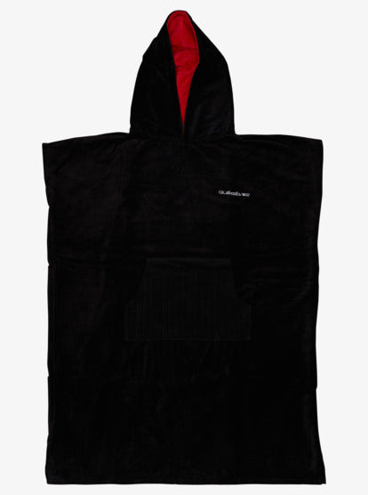 Poncho-toalla para surf Negro Unisex