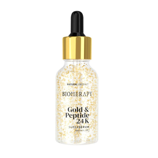 Súper Serum Gold Antiarrugas, de Oro de 24k y Péptidos Bioherapy