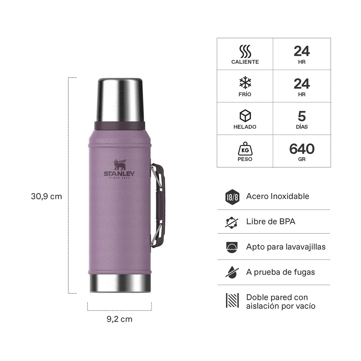 Termo Classic Lilac | 950 ml Stanley