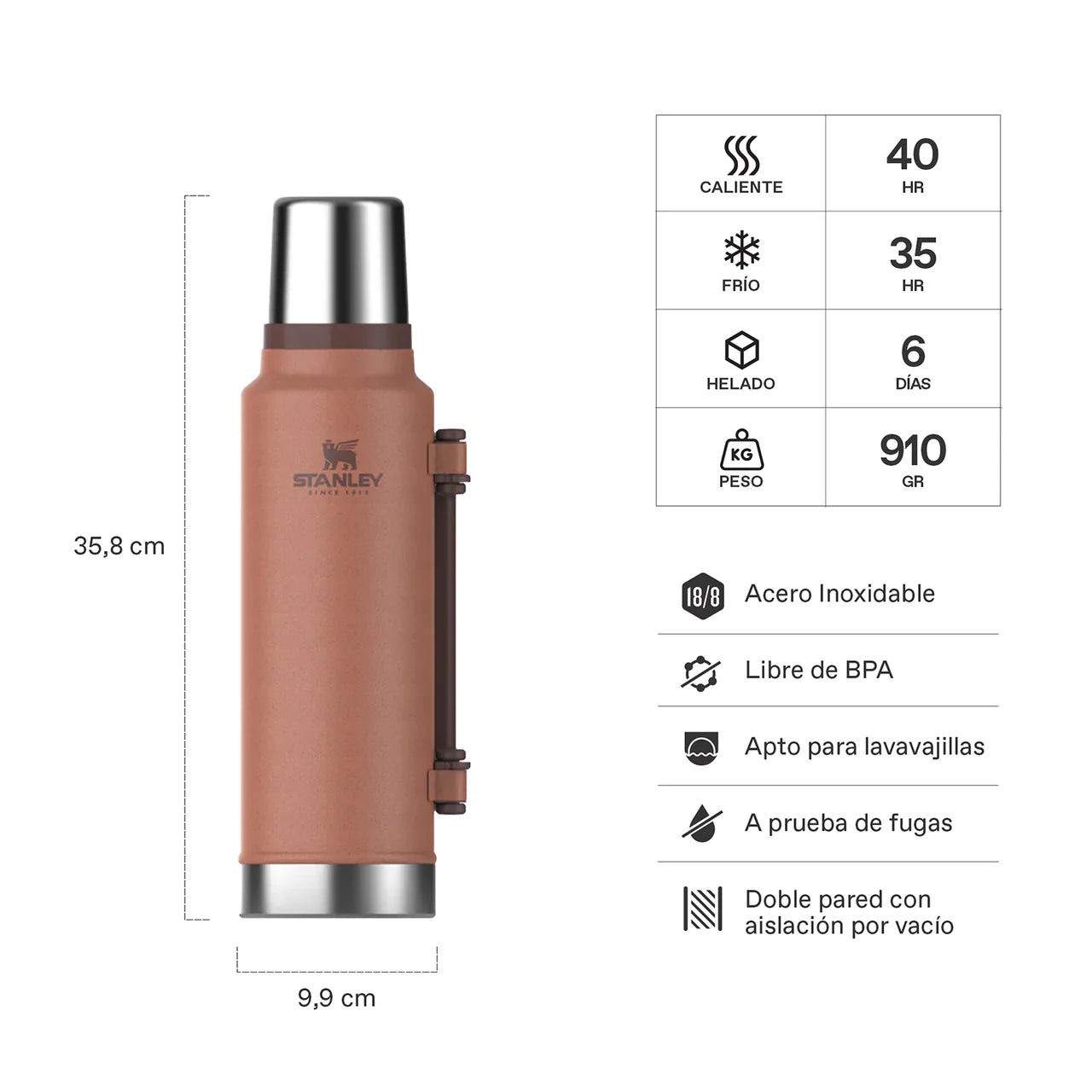 Termo Stanley Classic Clay | 1.4 lt