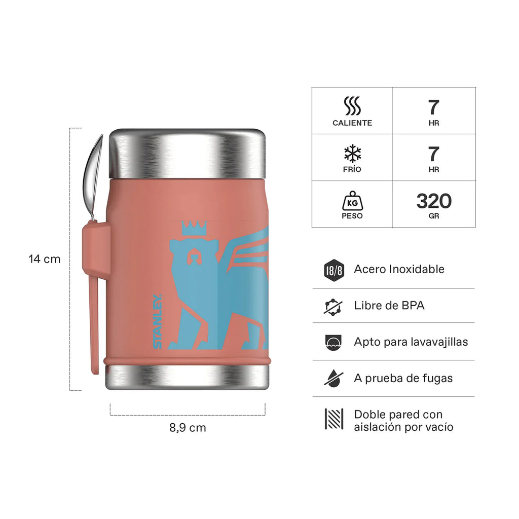 Termo de Comida Stanley Classic Niño Rosado | 414 ml
