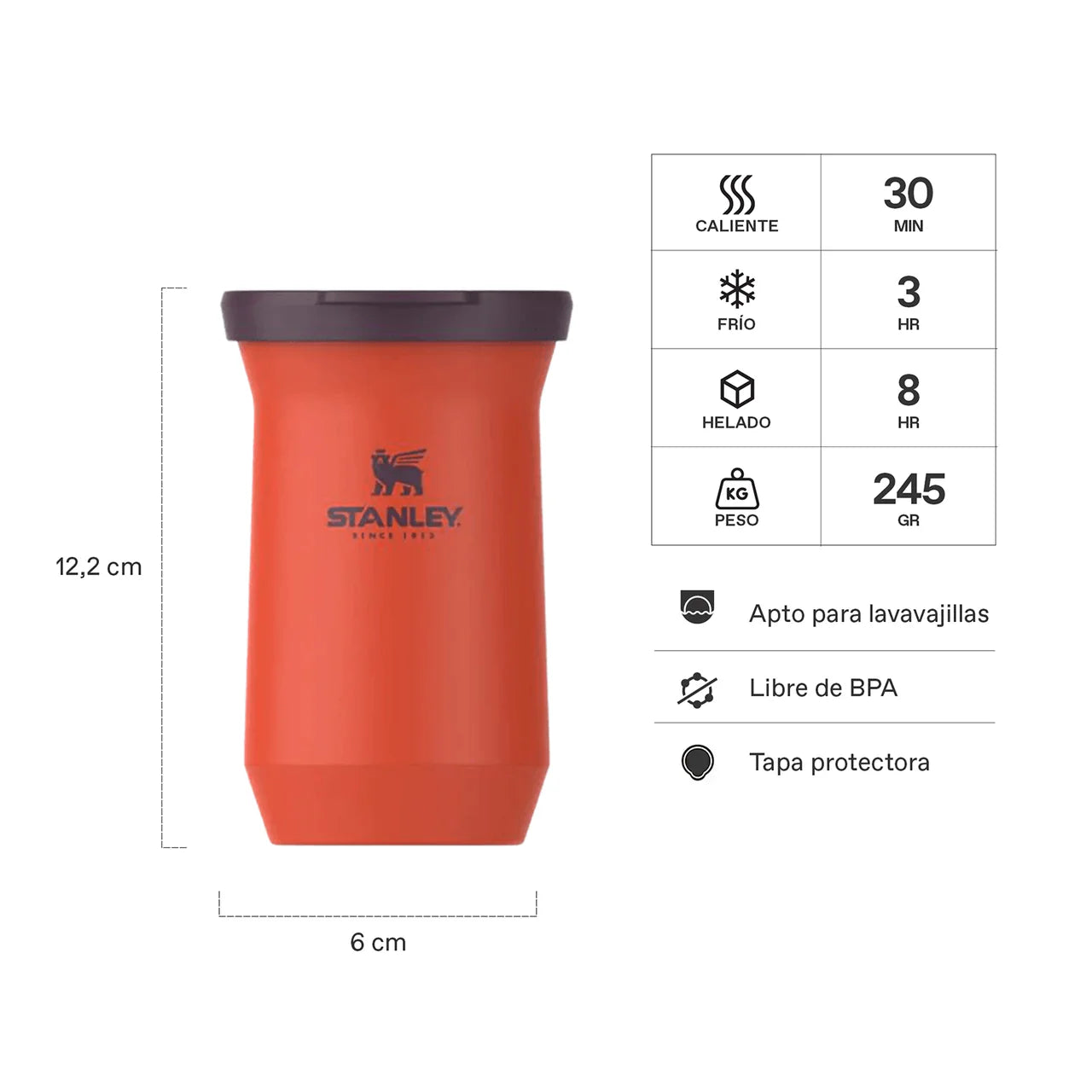 Mate Slim Stanley Tigerlily Plum | 200 ml