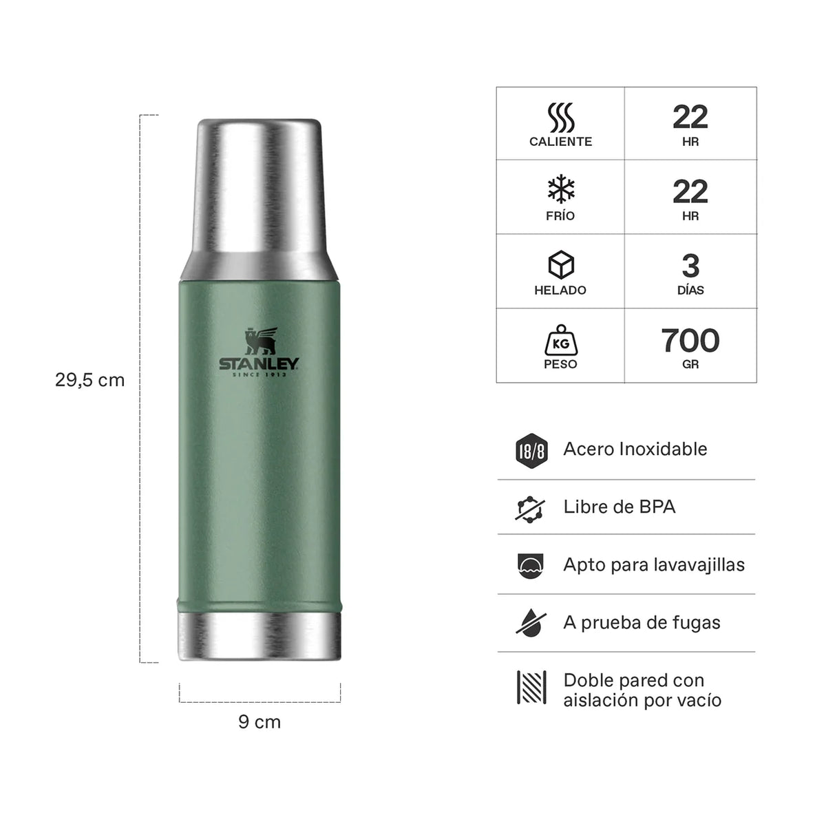 Mate System Classic Verde | 800 ml Stanley