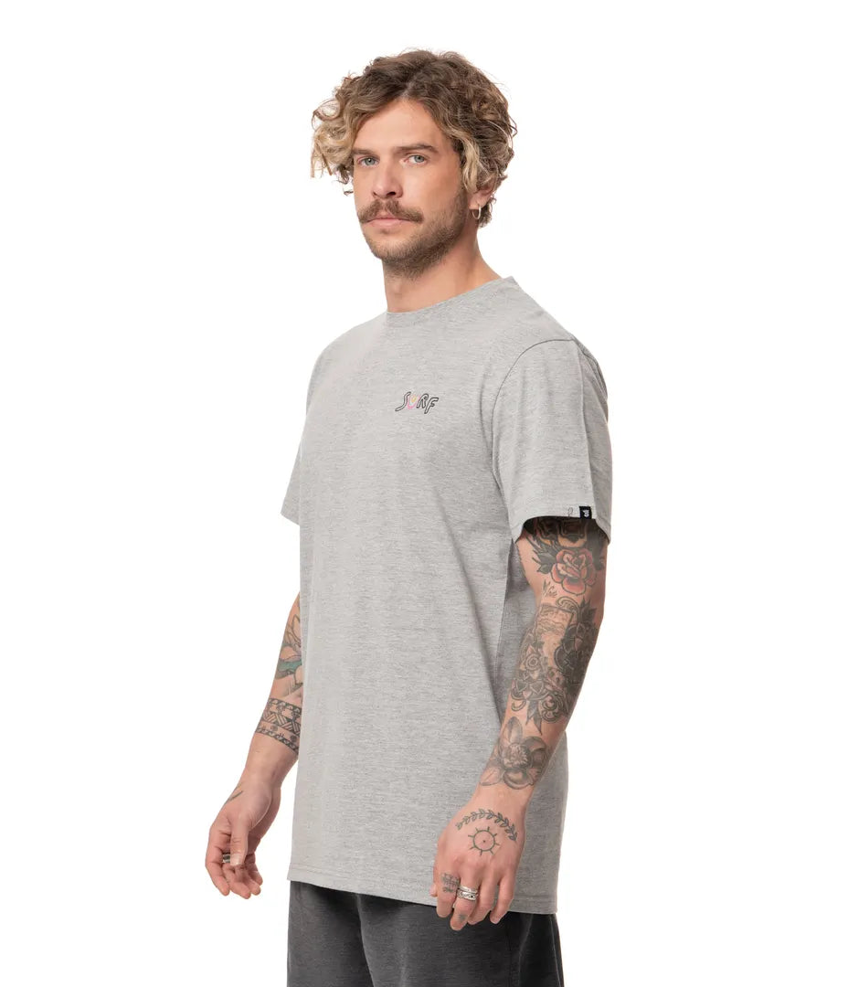 Polera Smile Hombre Grey Melange