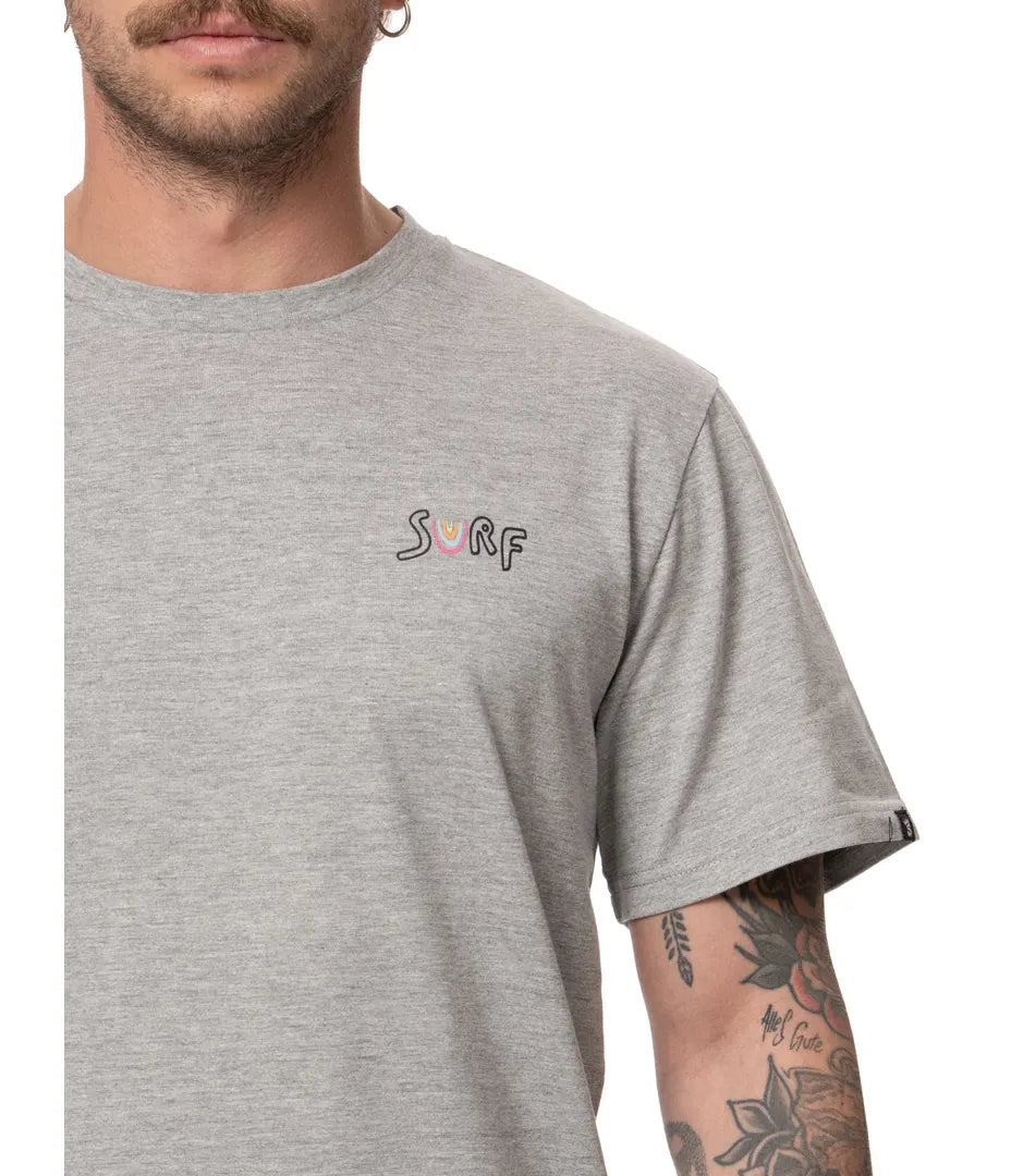 Polera Smile Hombre Grey Melange