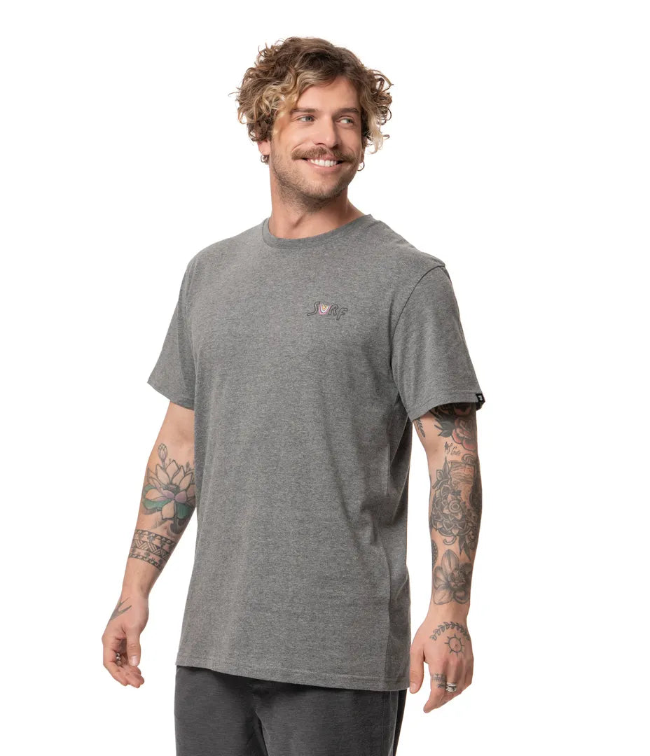 Polera Smile Hombre Charcoal